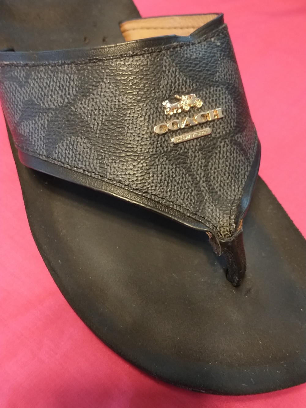 Coach Monogram Thong Sandals - Picture 8 of 10
